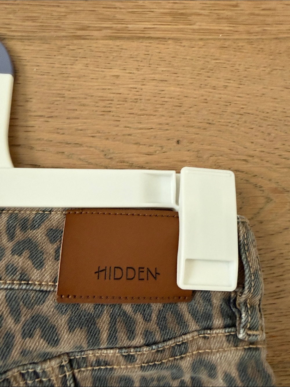 Hidden Jeans Brown Leopard Wide-Leg Jeans - Picture 3 of 5